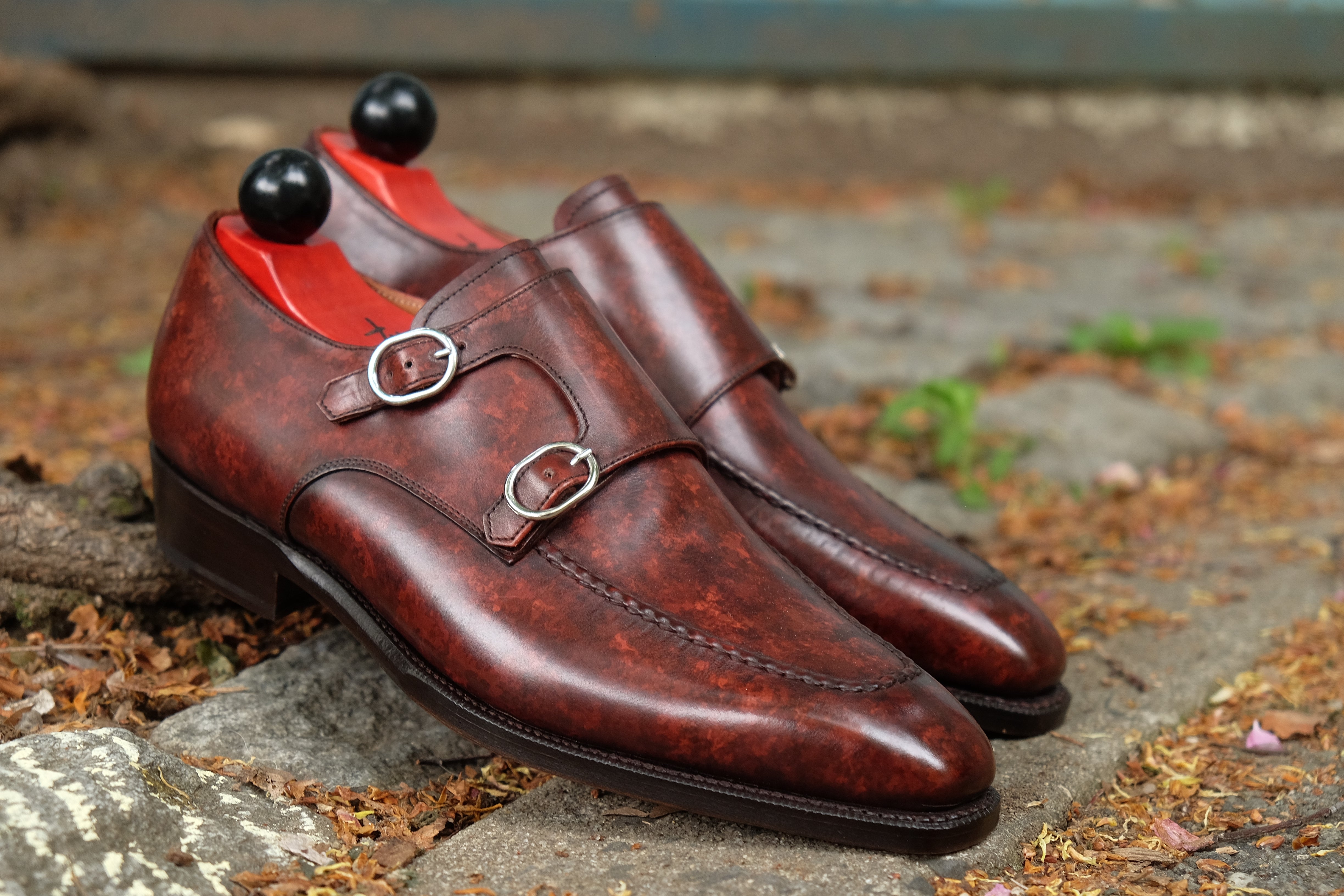 Montlake - MTO - Walnut Marble Patina - LPB Last - Single Leather Sole