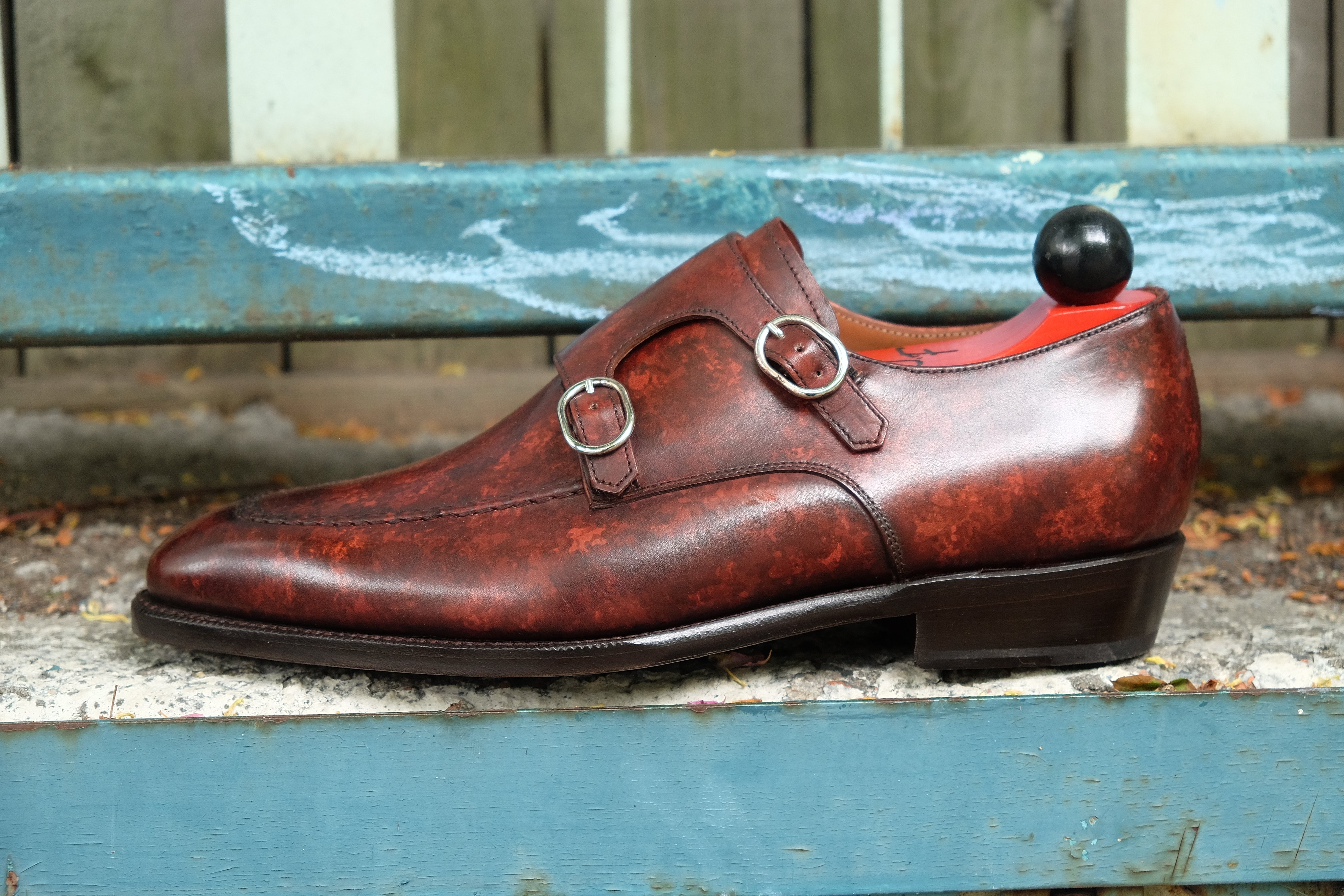 Montlake - MTO - Walnut Marble Patina - LPB Last - Single Leather Sole