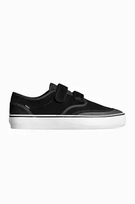 Motley II Strap - Black/White - Skate Shoes