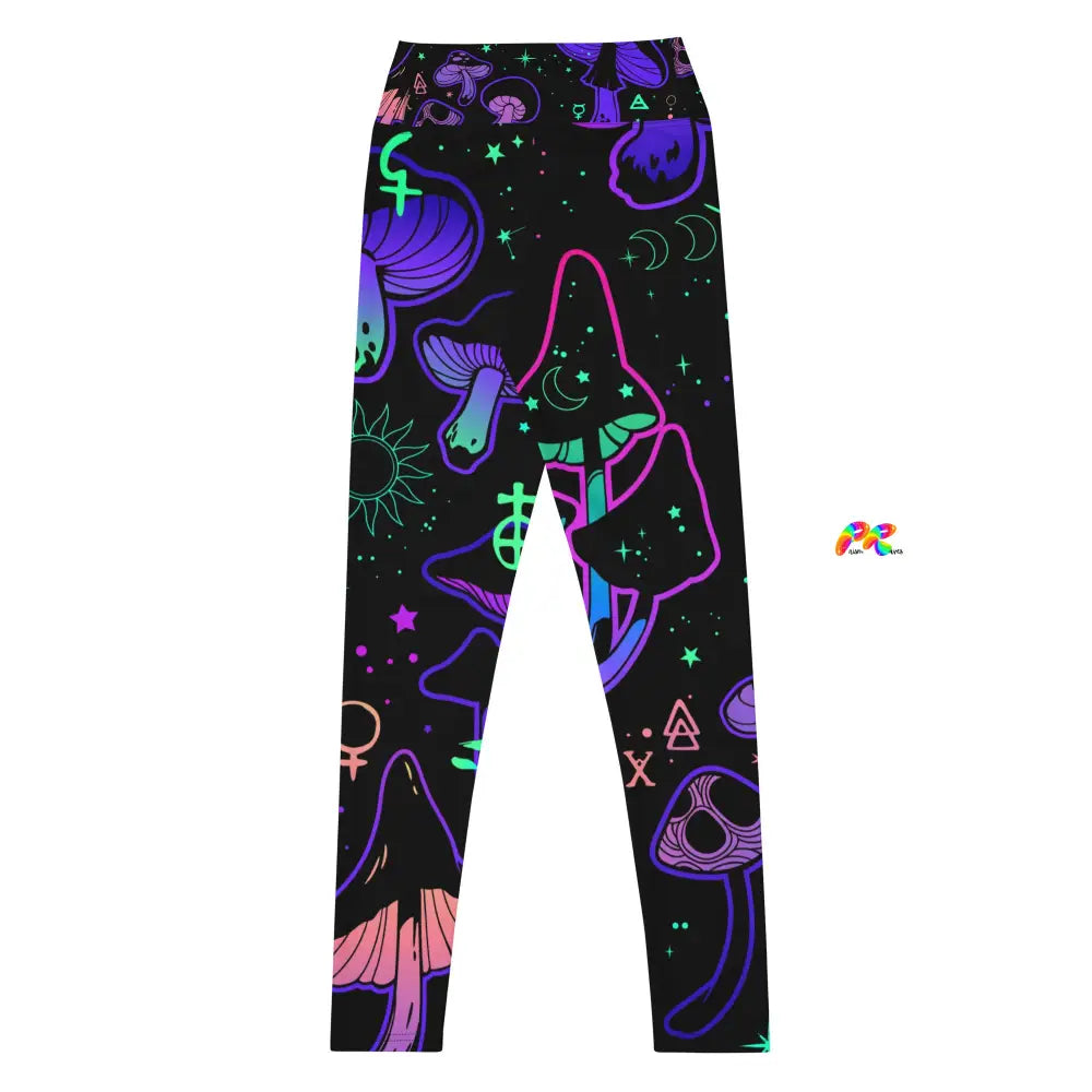 Mushroom Cult High-Waist Yoga Leggings