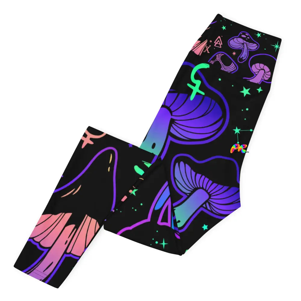 Mushroom Cult High-Waist Yoga Leggings