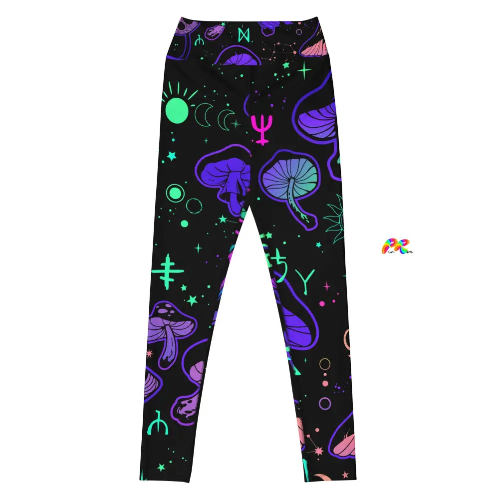 Mushroom Cult High-Waist Yoga Leggings