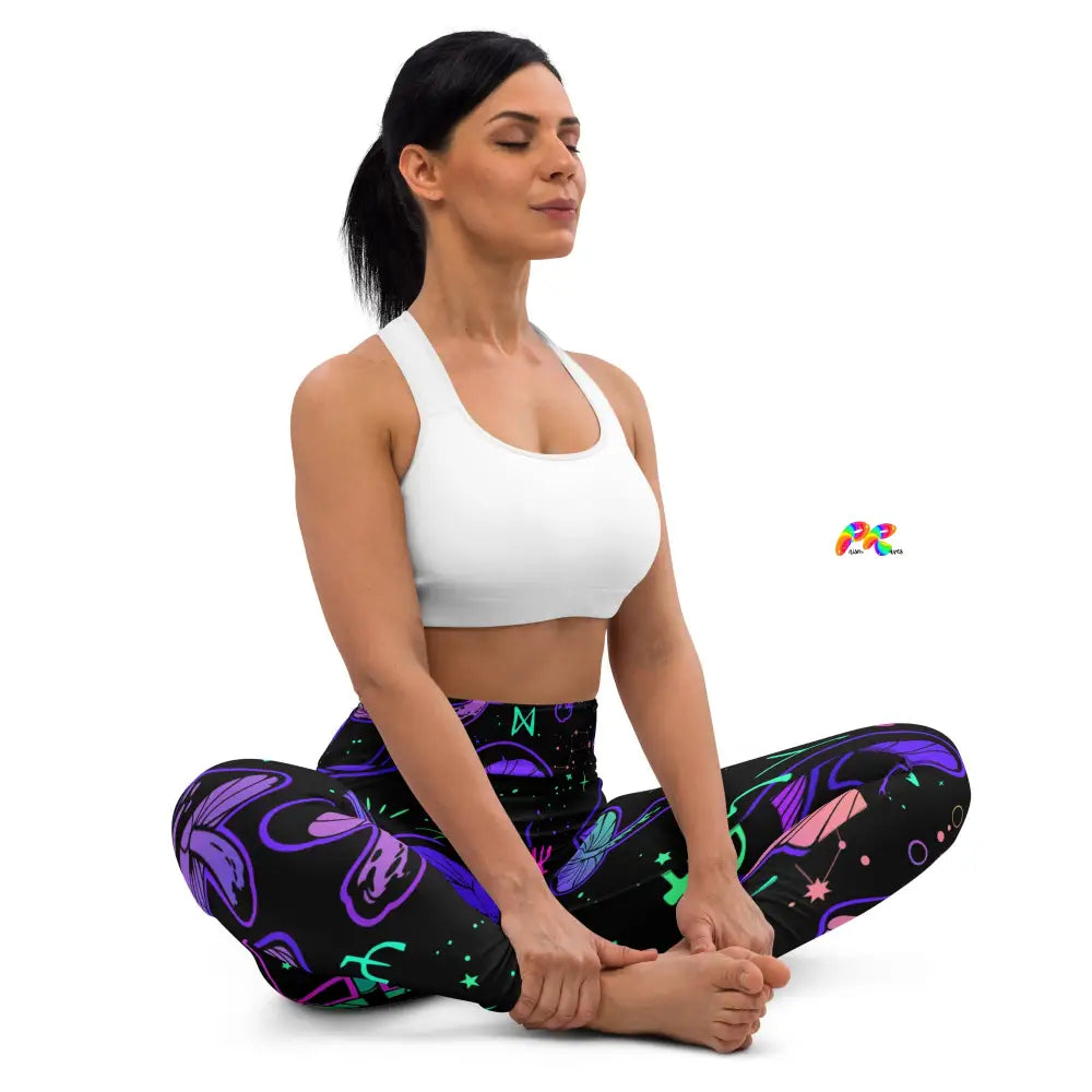 Mushroom Cult High-Waist Yoga Leggings