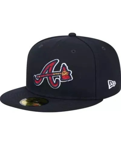 New Era Men's MLB Atlanta Braves Checkered Undervisor 59FIFTY Fitted Hat