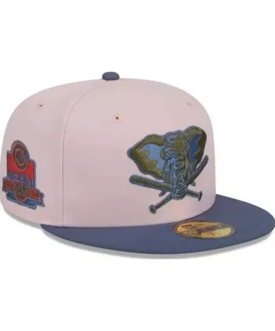 New Era Men's MLB Pink/Blue Oakland Athletics Undervisor 59FIFTY Fitted Hat