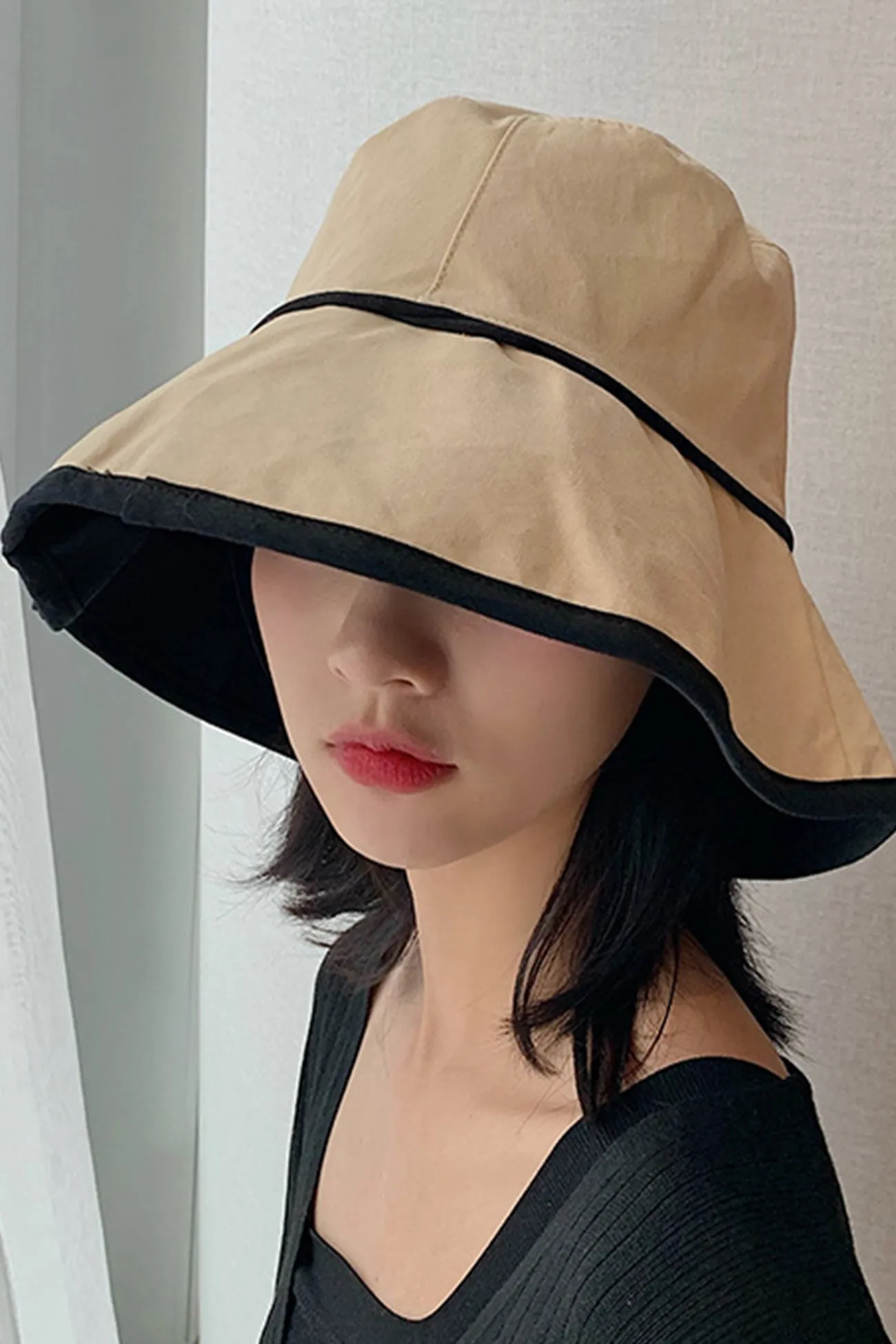 Packable Wide Brim Bucket Hat