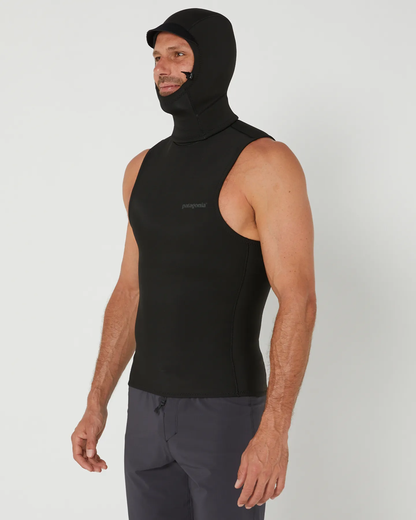 Patagonia Yulex Water Heater Hooded Vest - Black | SurfStitch