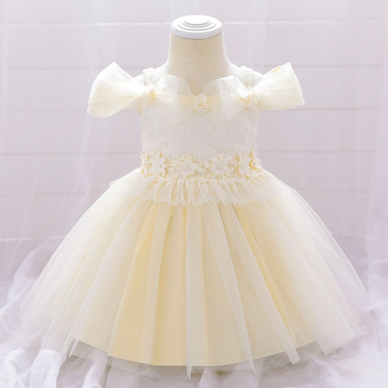 Petals Tulle Baptism Dresses