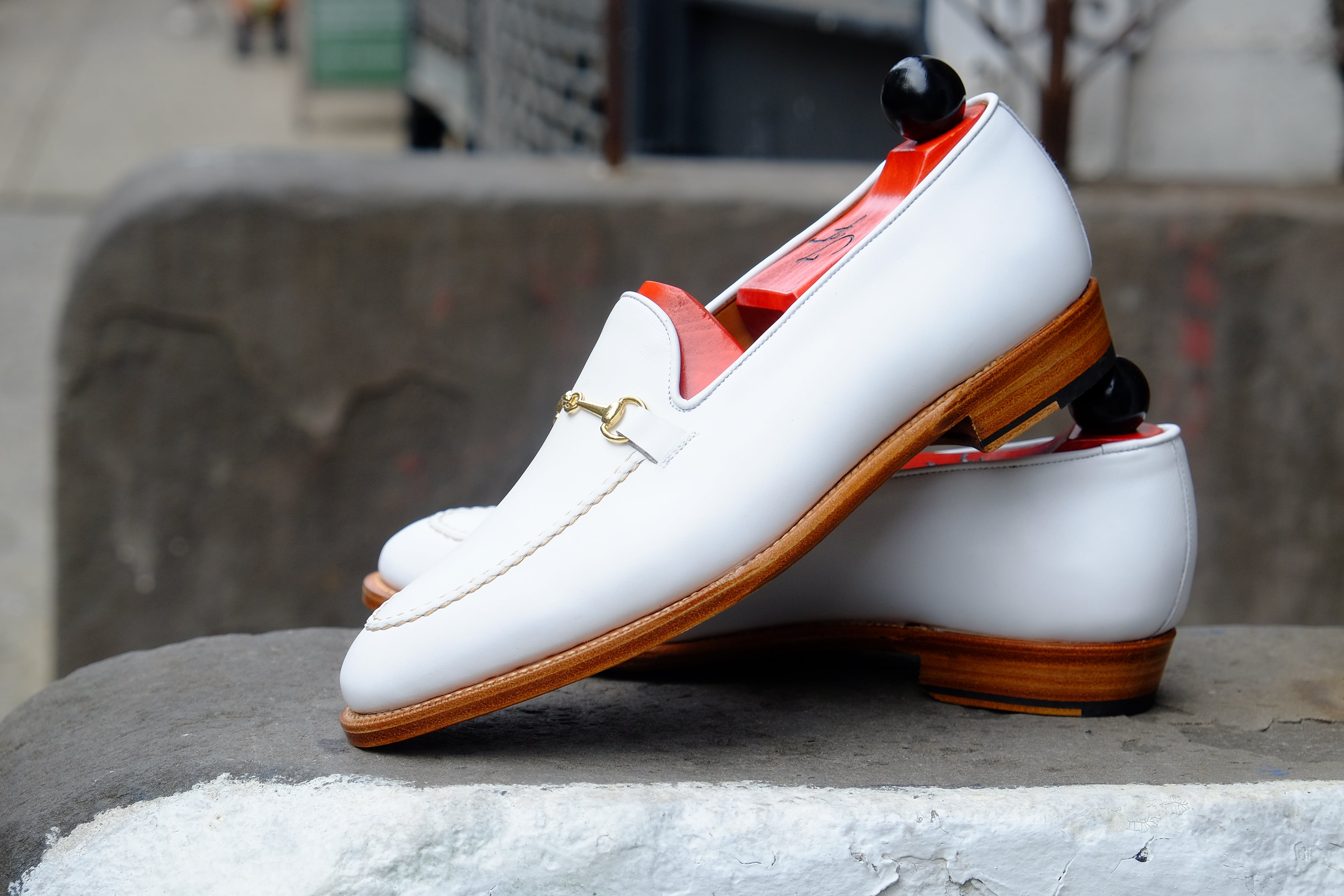 Pike - MTO - White Calf - TMG Last - Single Leather Sole