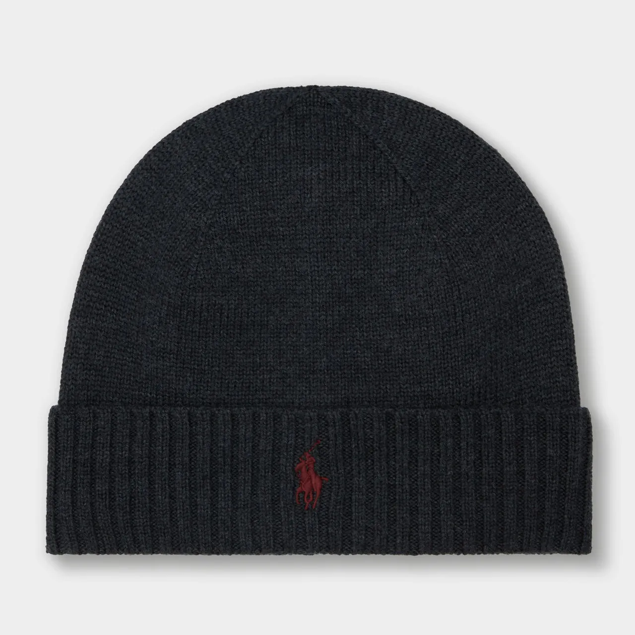 POLO RALPH LAUREN Signature Pony Beanie Hat - Dark Granite