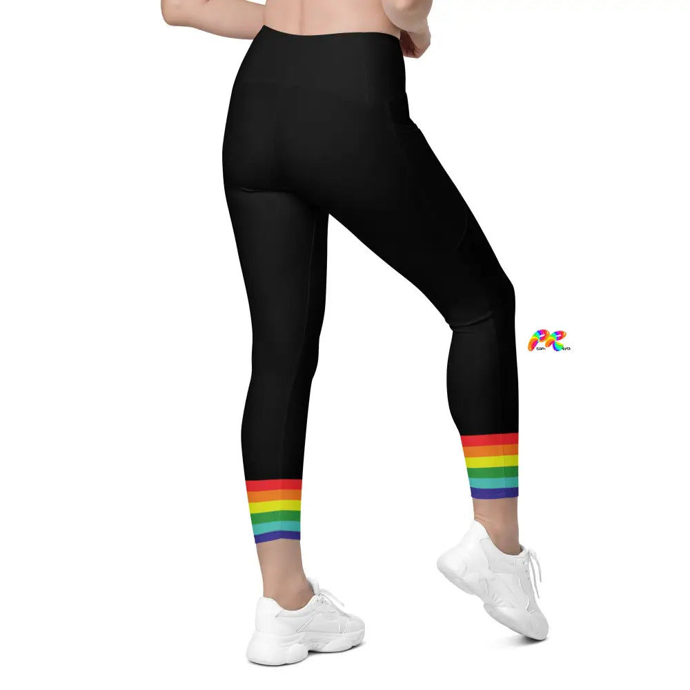 Pride Ankle Flag Leggings with Pockets