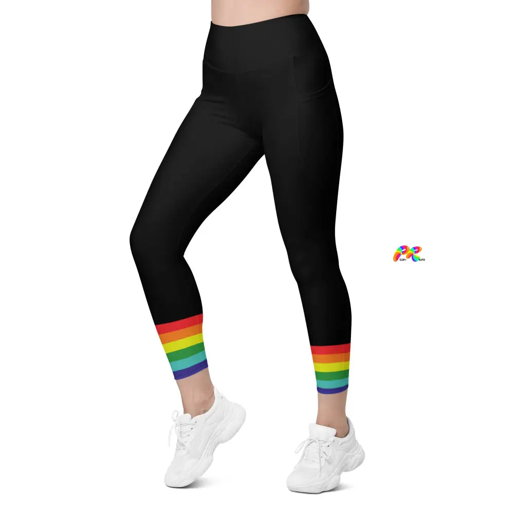 Pride Ankle Flag Leggings with Pockets