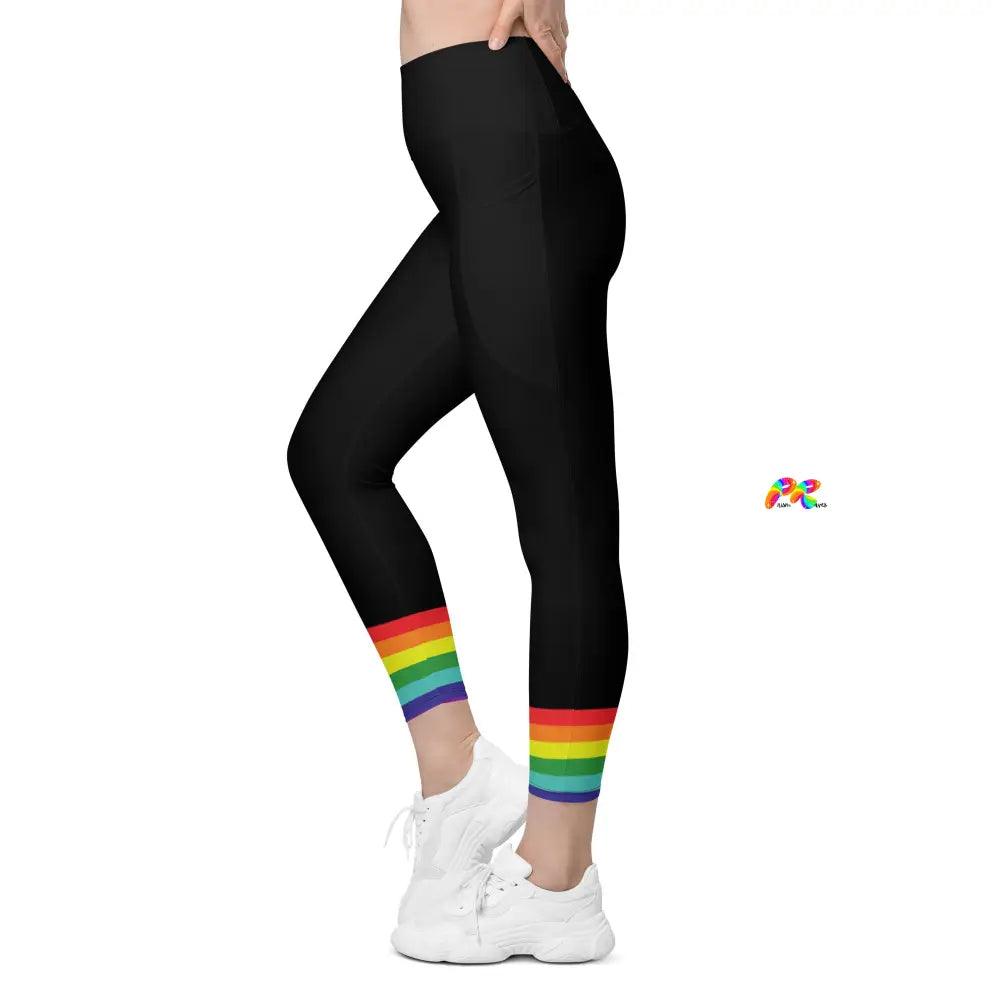 Pride Ankle Flag Leggings with Pockets