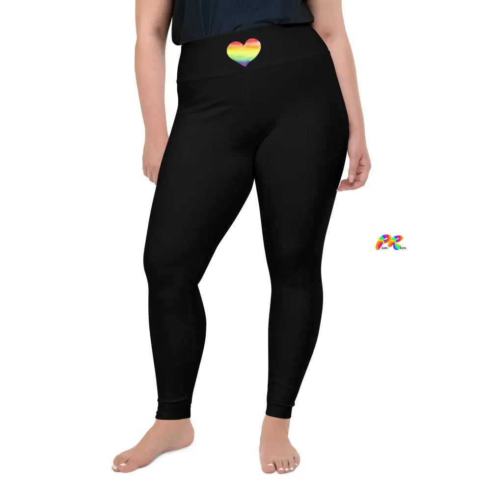 Pride Heart Plus Size Leggings