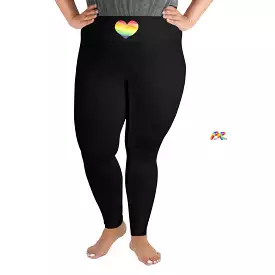 Pride Heart Plus Size Leggings