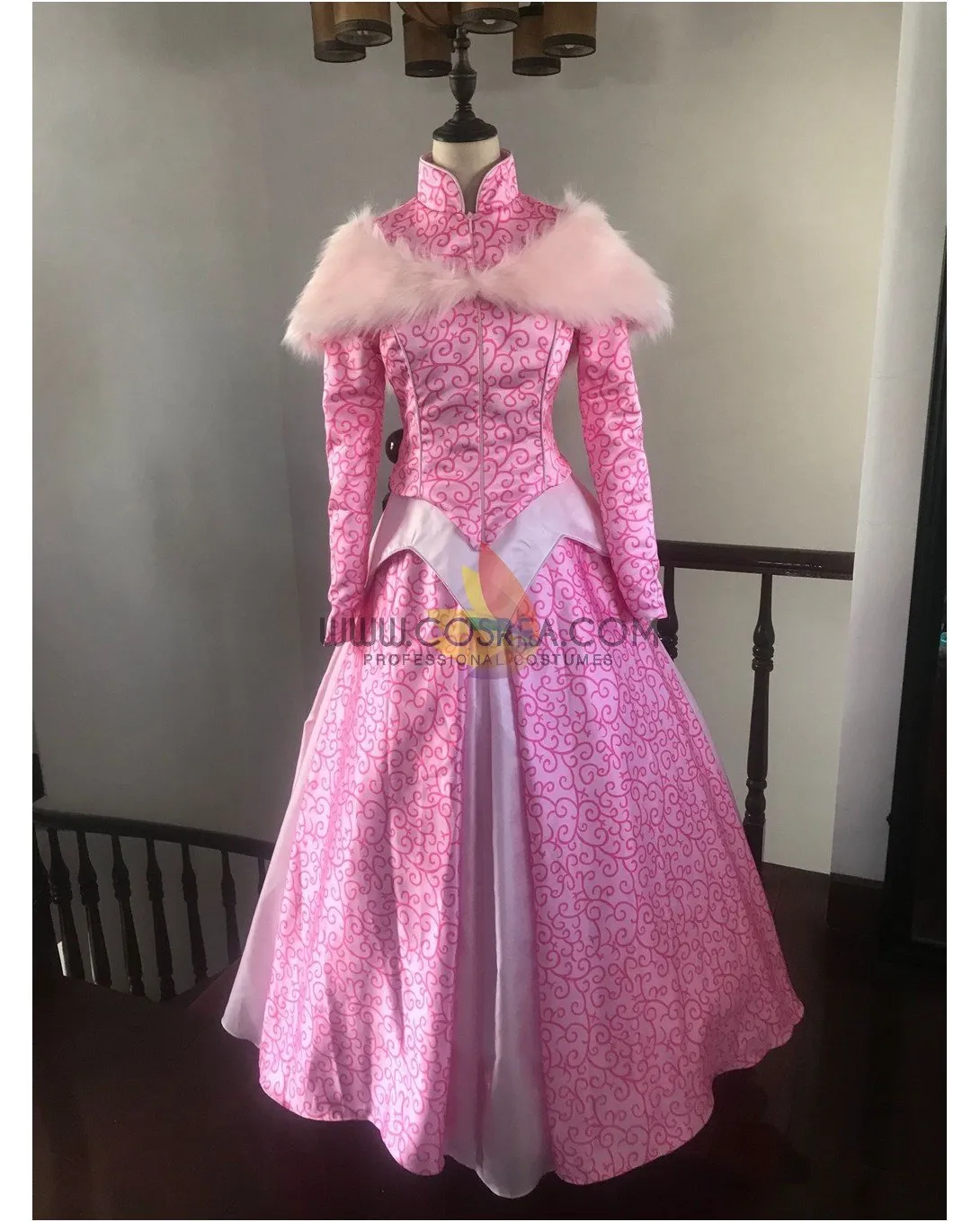 Princess Aurora Park Inspired Winter Sleeping Beauty Cosplay Costume