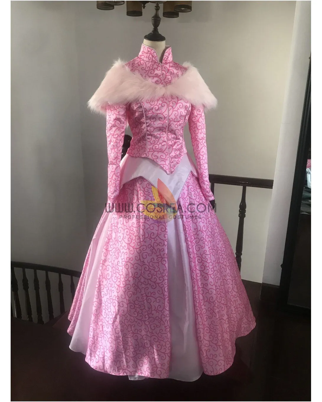 Princess Aurora Park Inspired Winter Sleeping Beauty Cosplay Costume