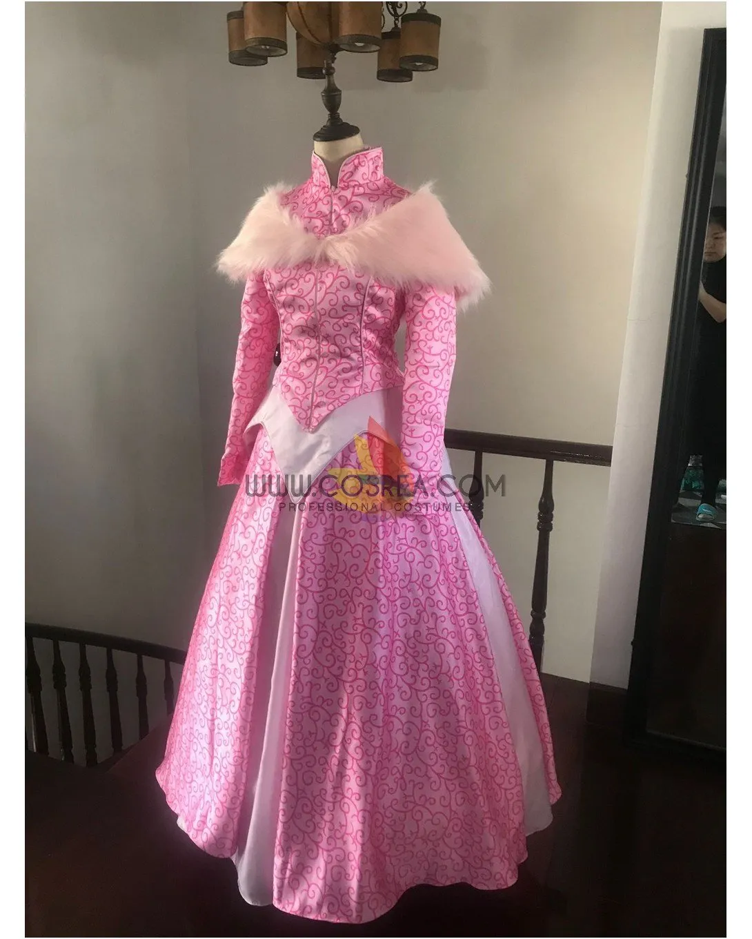 Princess Aurora Park Inspired Winter Sleeping Beauty Cosplay Costume