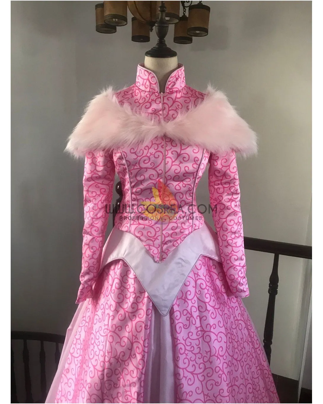 Princess Aurora Park Inspired Winter Sleeping Beauty Cosplay Costume