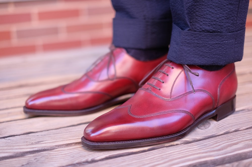 Pullman - MTO - Burgundy Calf - LPB Last - Single Leather Sole