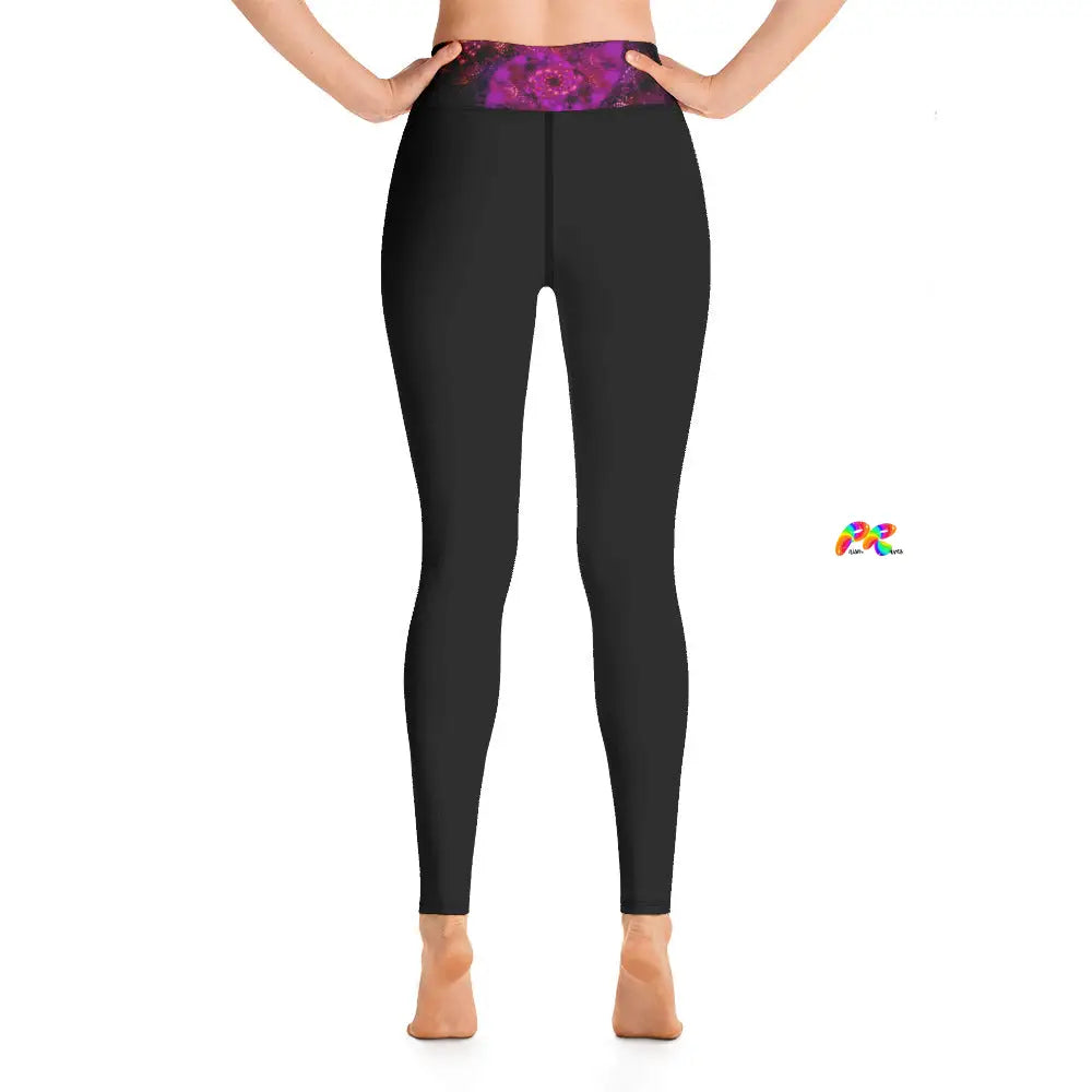 Purple Abstract Festival Leggings