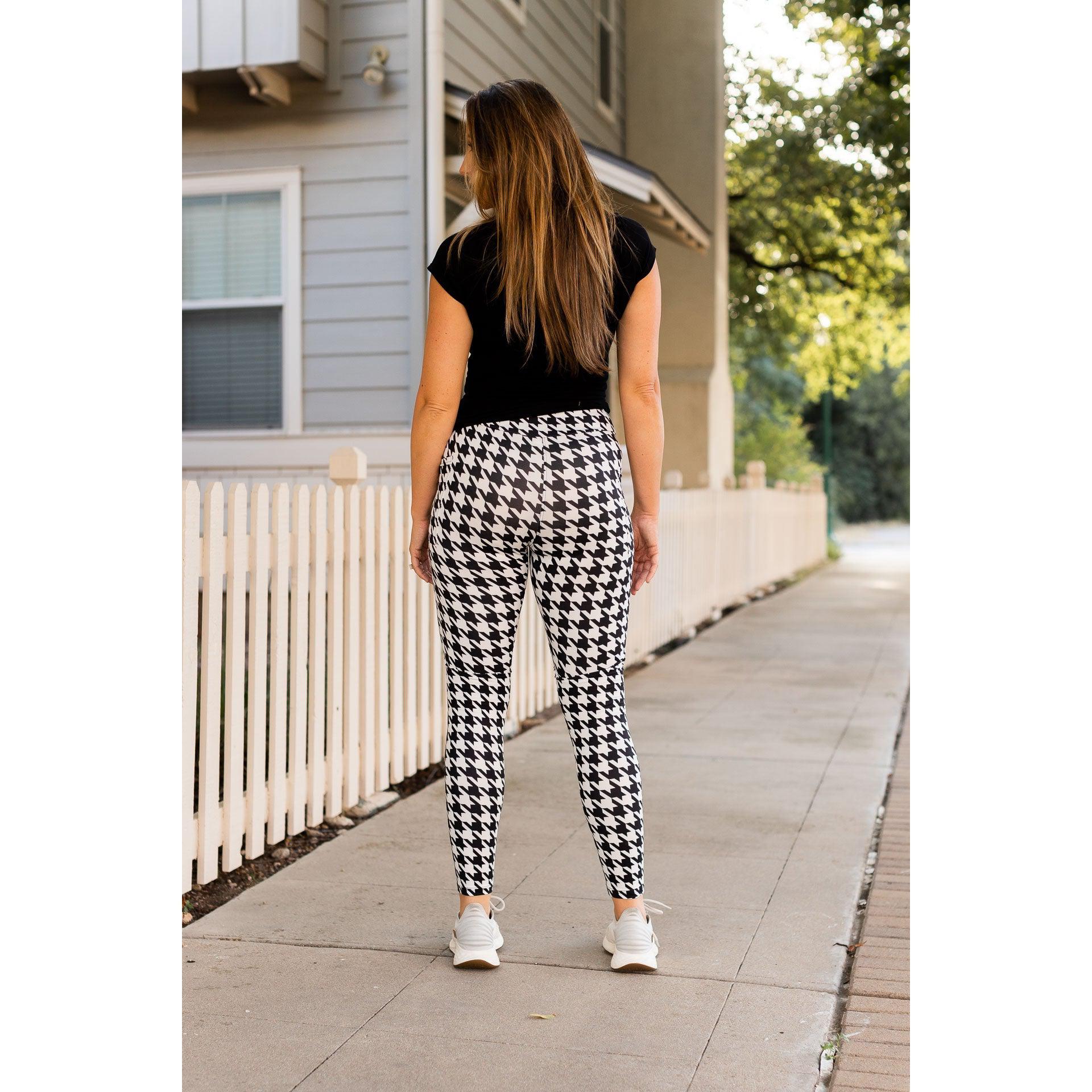 Ready to Ship | Houndstooth Leggings  - Luxe Leggings by Julia Rose