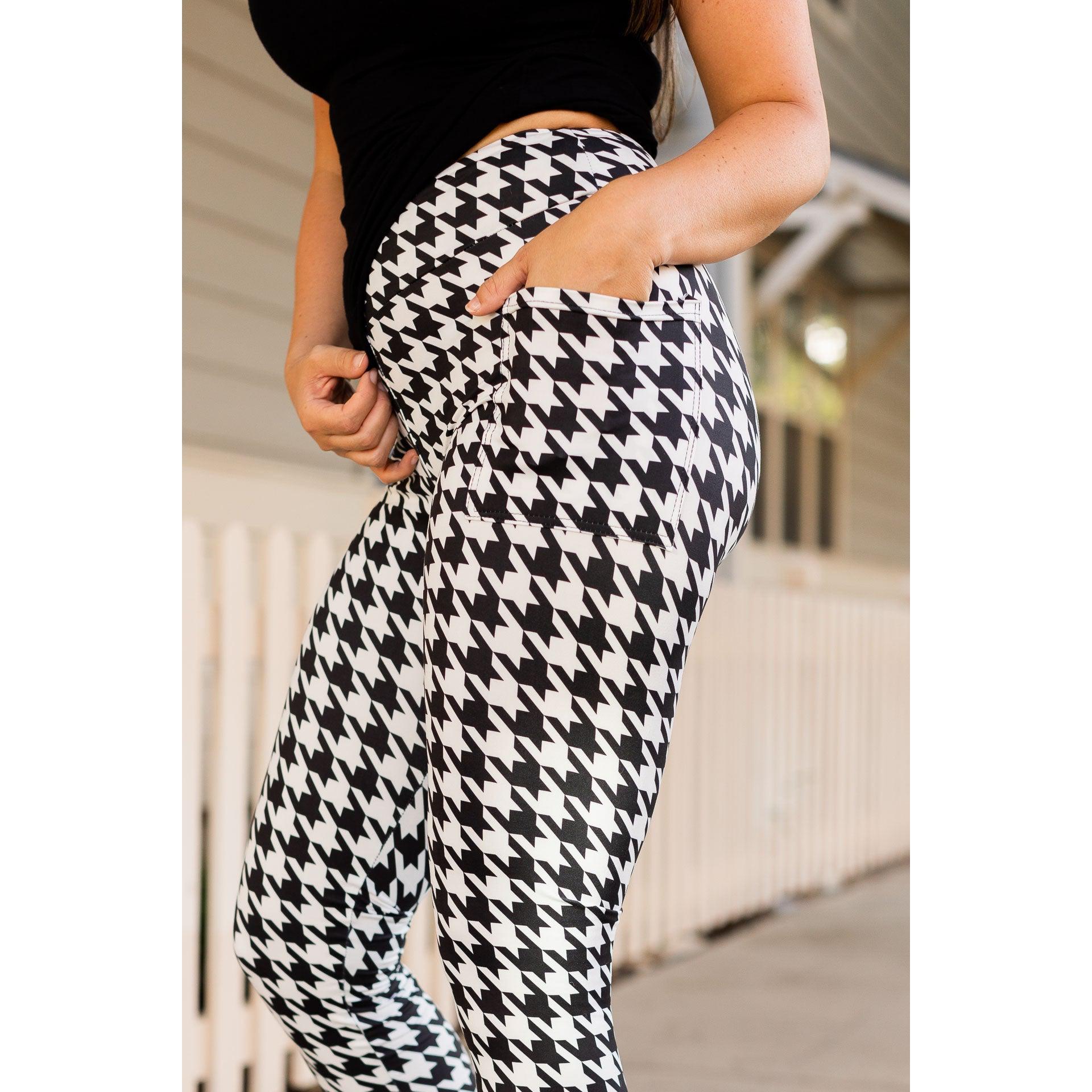 Ready to Ship | Houndstooth Leggings  - Luxe Leggings by Julia Rose