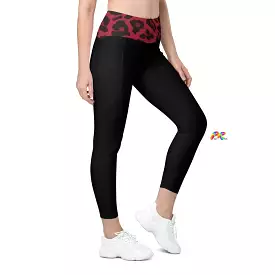 Red Leopard Festival Leggings