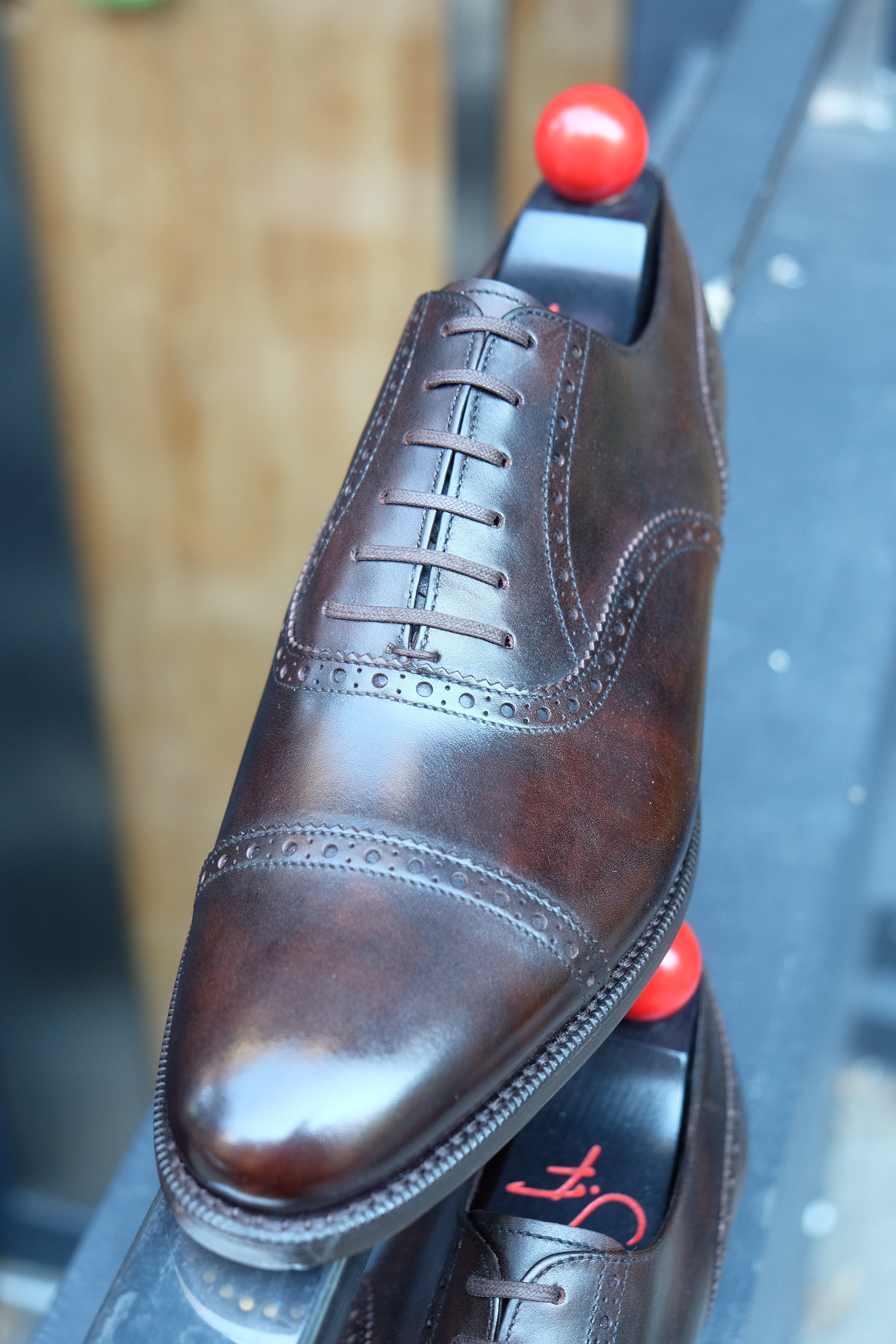 Redmond - MTO - Dark Brown Museum Calf - TMG Last - Single Leather Sole