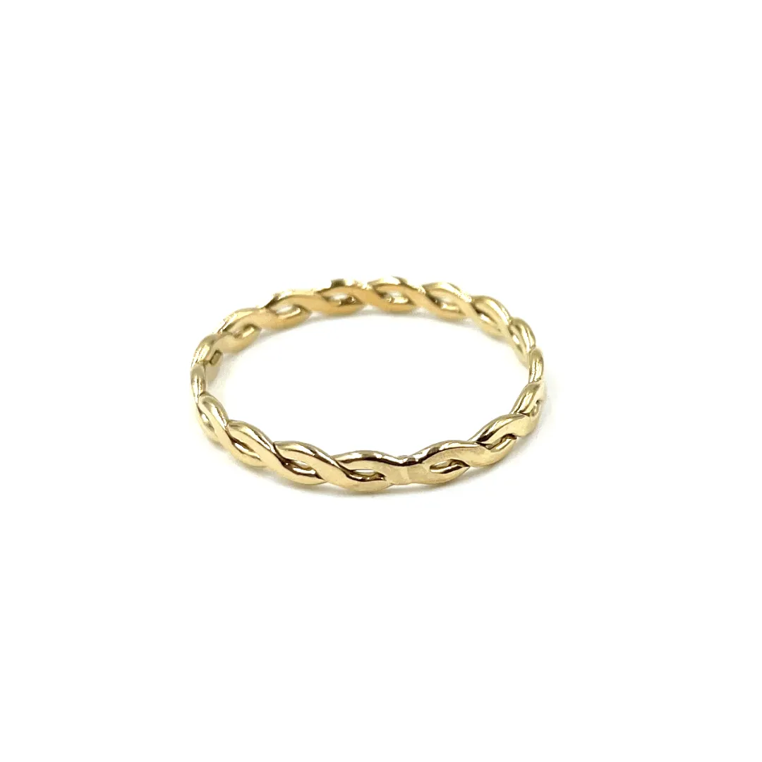 Resort Collection Gold Woven Ring - Waterproof!