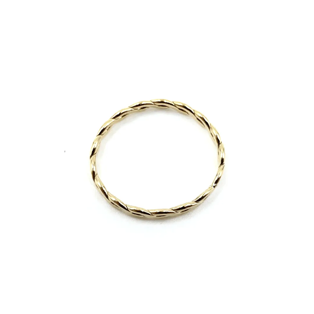 Resort Collection Gold Woven Ring - Waterproof!