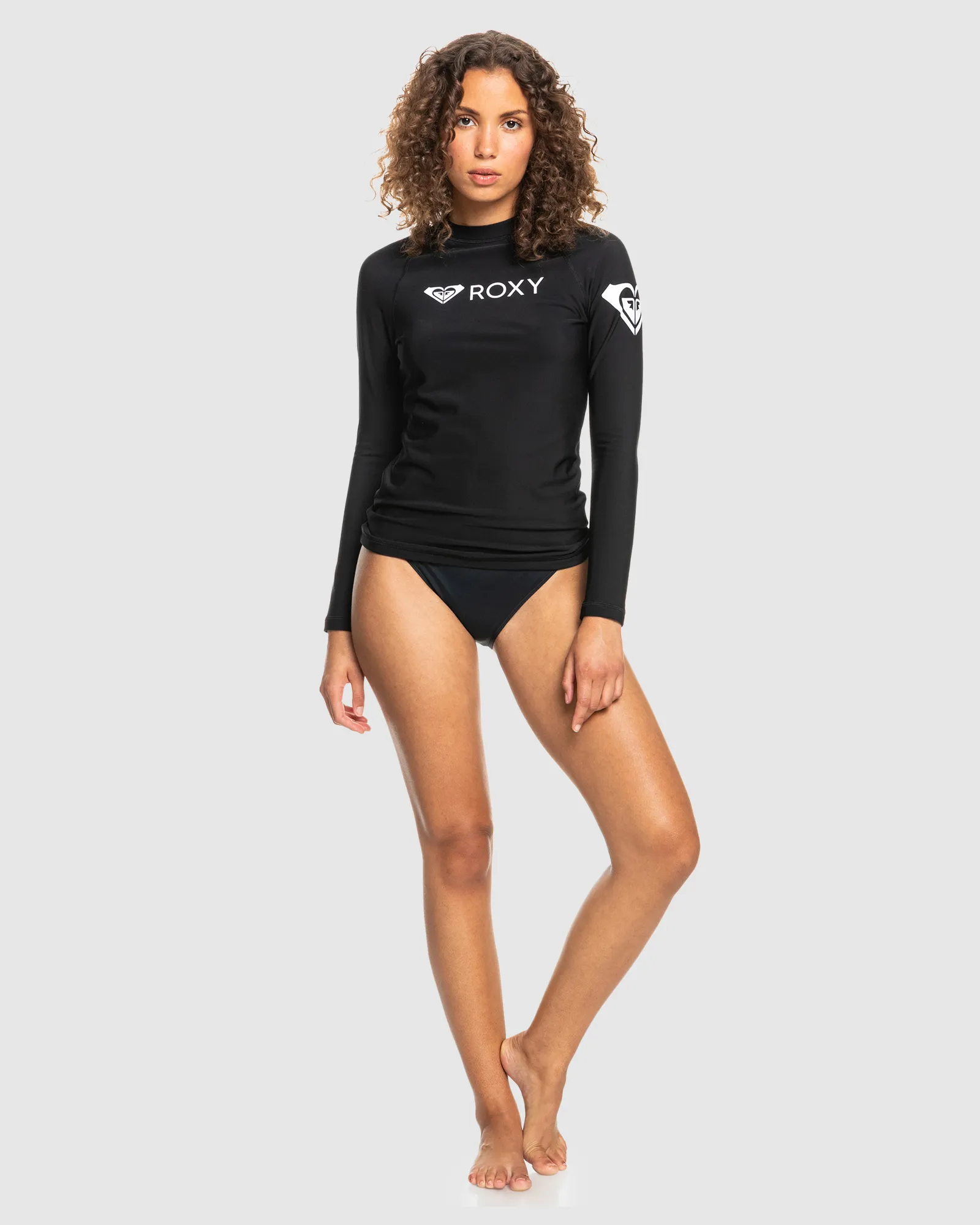 Roxy Roxy Heater Ls Thermal Rash Guard - Anthracite | SurfStitch