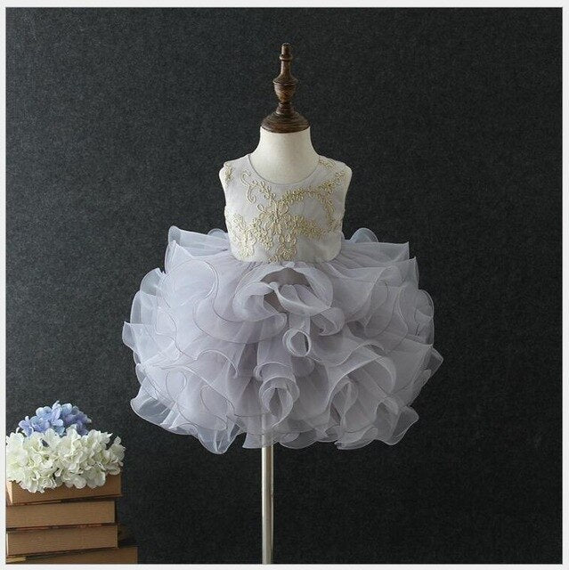 Ruffles and Lace Baptism Dress