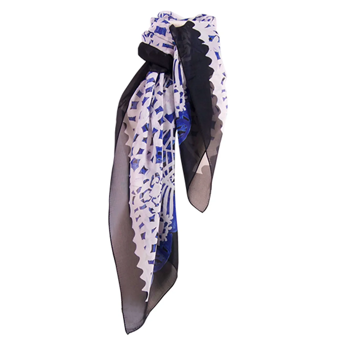 Silk Scarf - Tiles