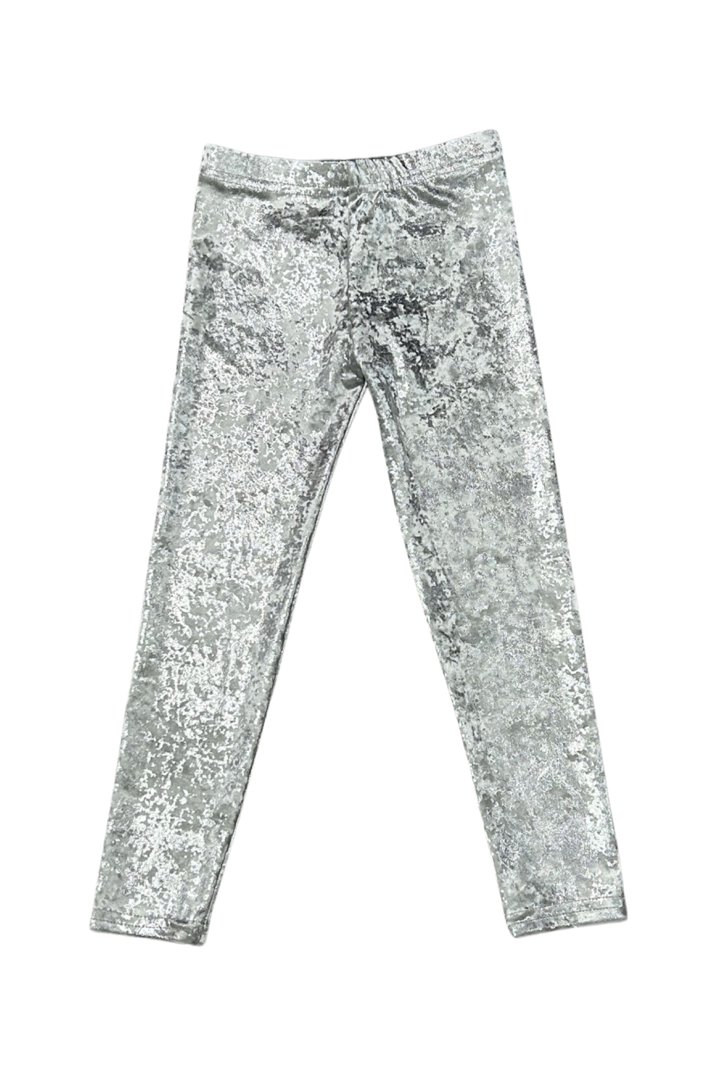 Silver Guilded Velvet Leggings