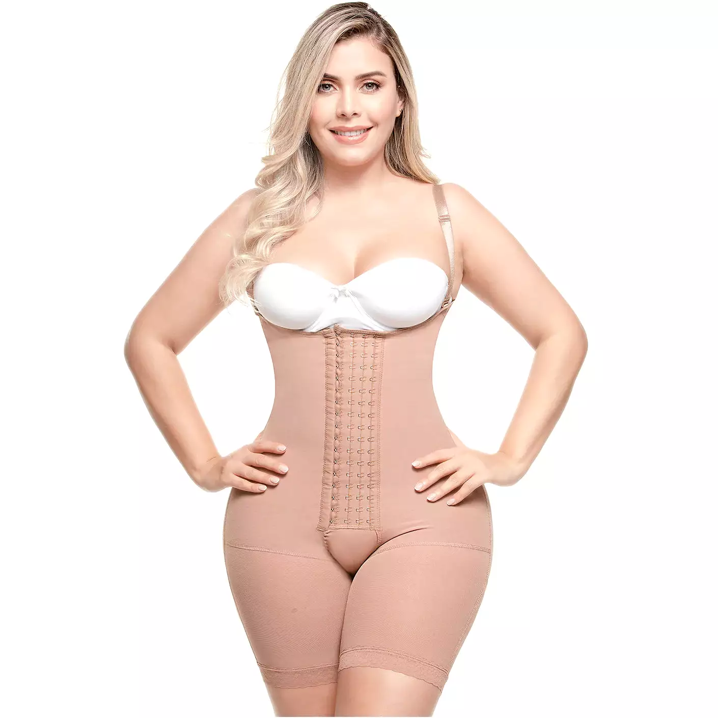 SONRYSE 047BF | Postpartum Post Surgery Compression Garment | Tummy Control Butt Lifter Body Shaper | Daily Use Open Bust Shapew