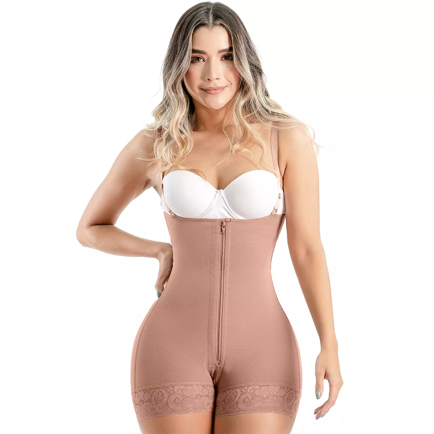 SONRYSE 095ZF | COLOMBIAN BUTT LIFTER STRAPLESS SHAPEWEAR BODYSUIT | POSTPARTUM AND DAILY USE | POWERNET