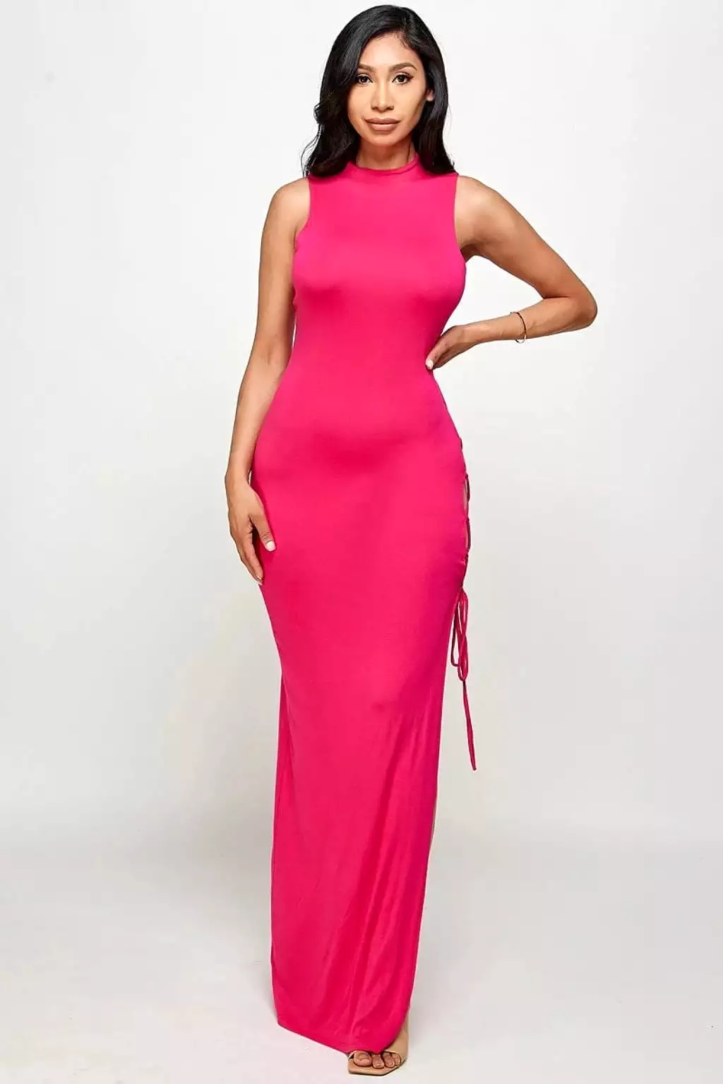 Super Ava Shapewear Maxi Dress - Pink