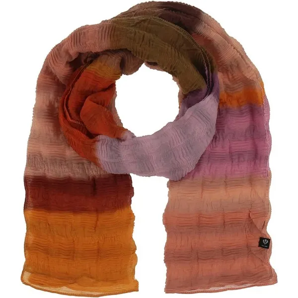 Sustainability Edition Water color Stripes Recycled Plissé Scarf