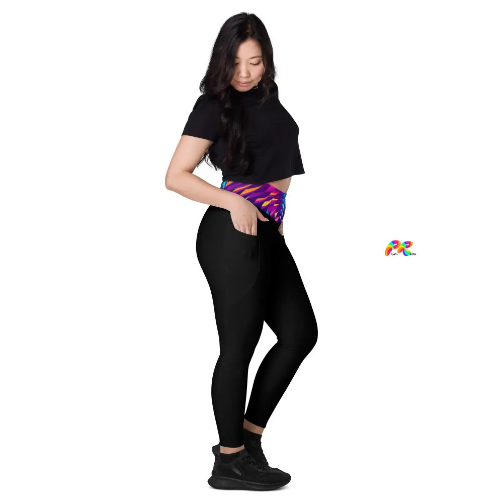 Techno Spectrum Leggings with Pockets