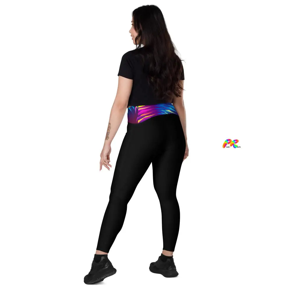 Techno Spectrum Leggings with Pockets