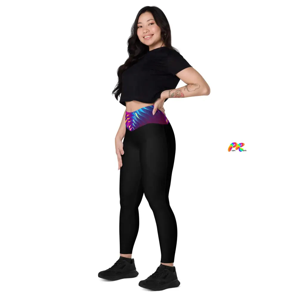 Techno Spectrum Leggings with Pockets