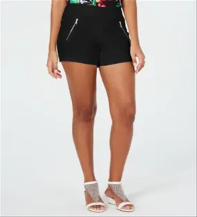 Thalia Sodi Women's Zip Pocket Shorts Black Size Small