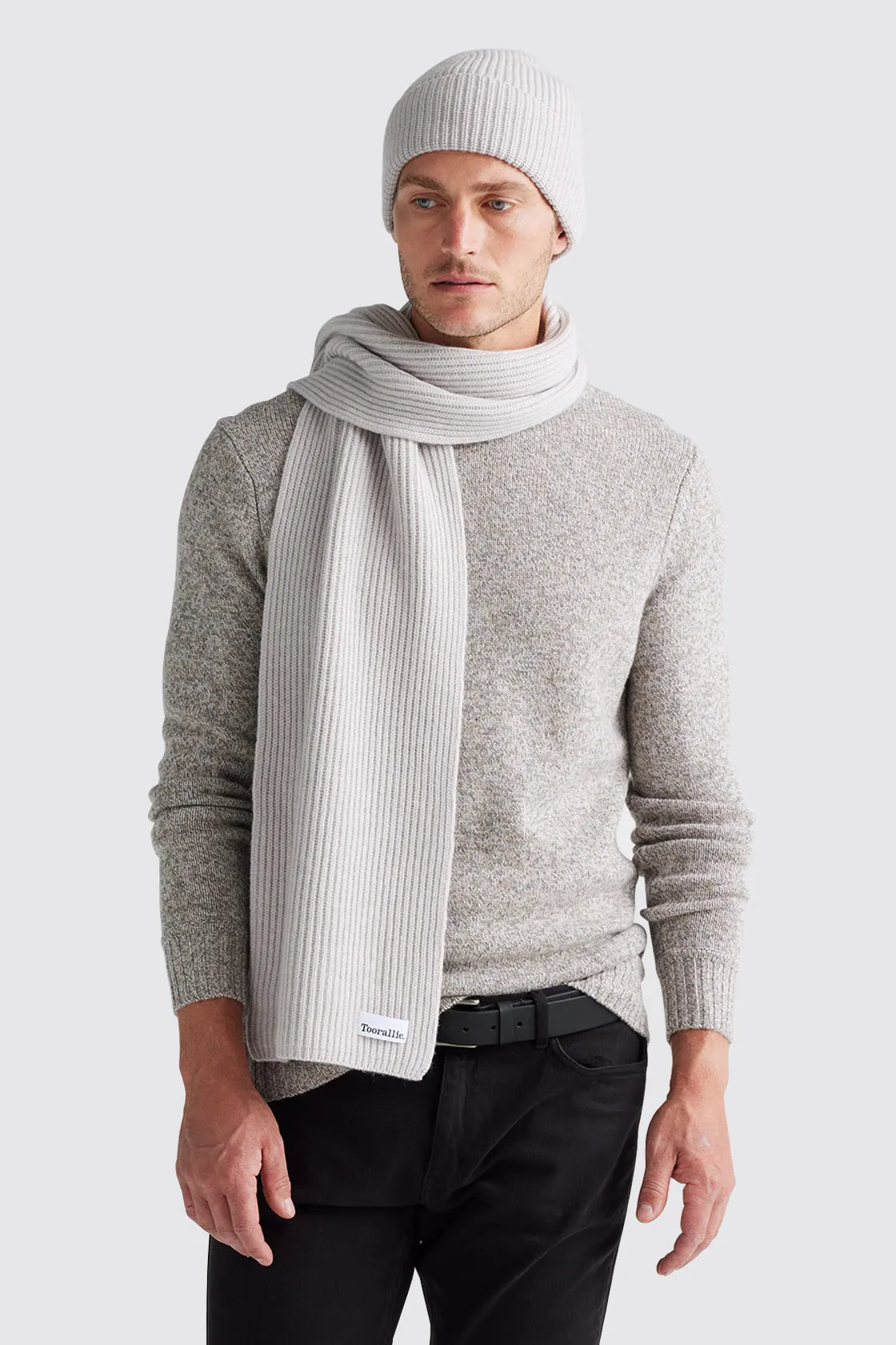 Toorallie Heavy Gauge Rib Scarf Linen