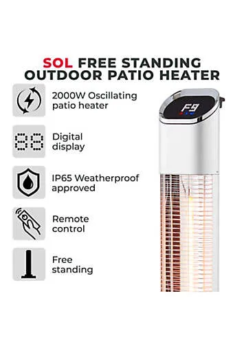 Tower SOL 2000W Patio Heater | Kaleidoscope