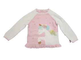 Unicorn, Pink Knit Sweater