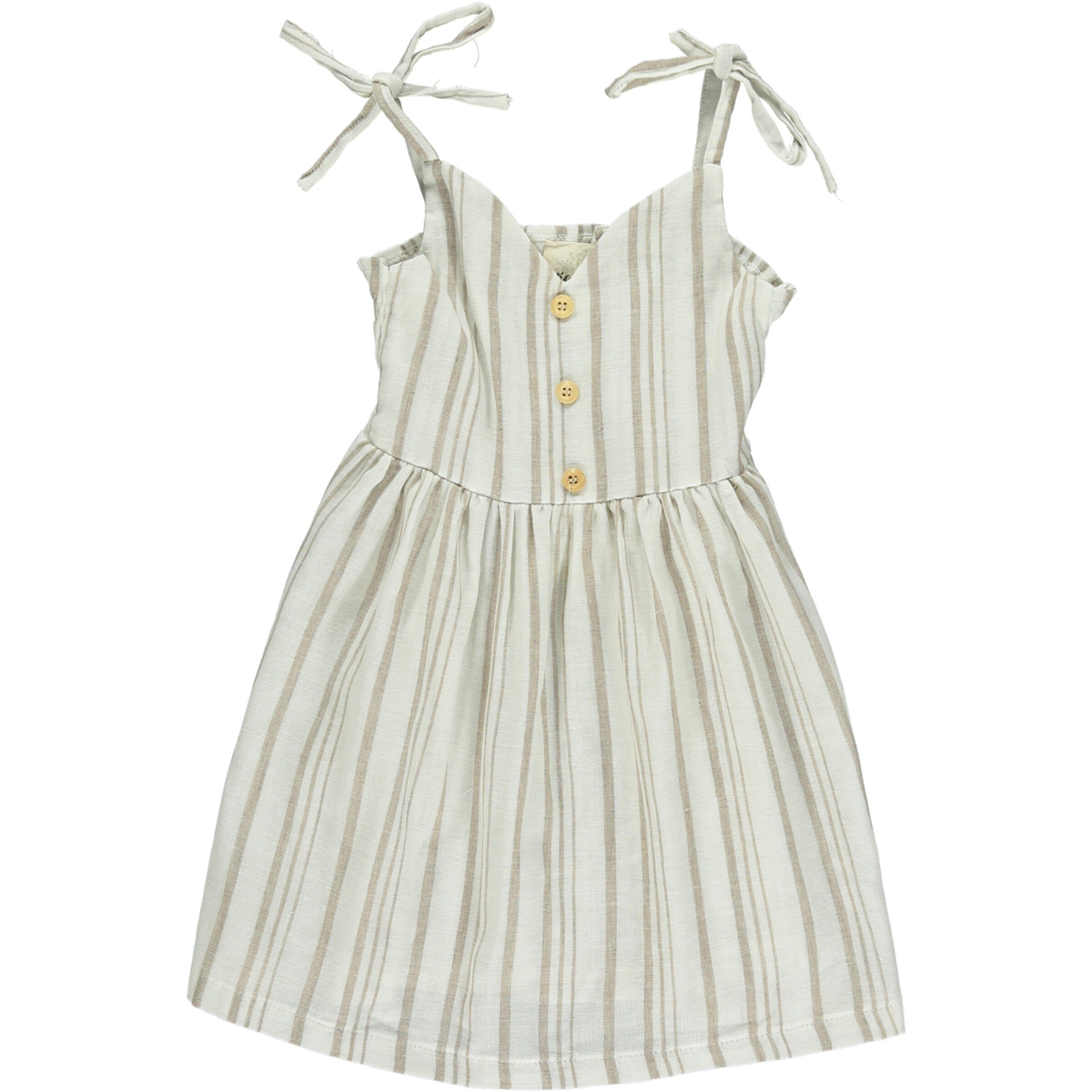 Vignette Penny Dress - Tan Stripe