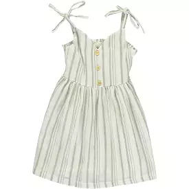 Vignette Penny Dress - Tan Stripe