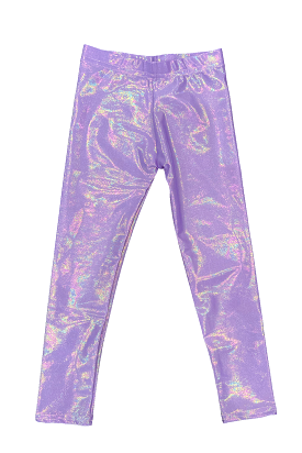 Violet Lame Leggings