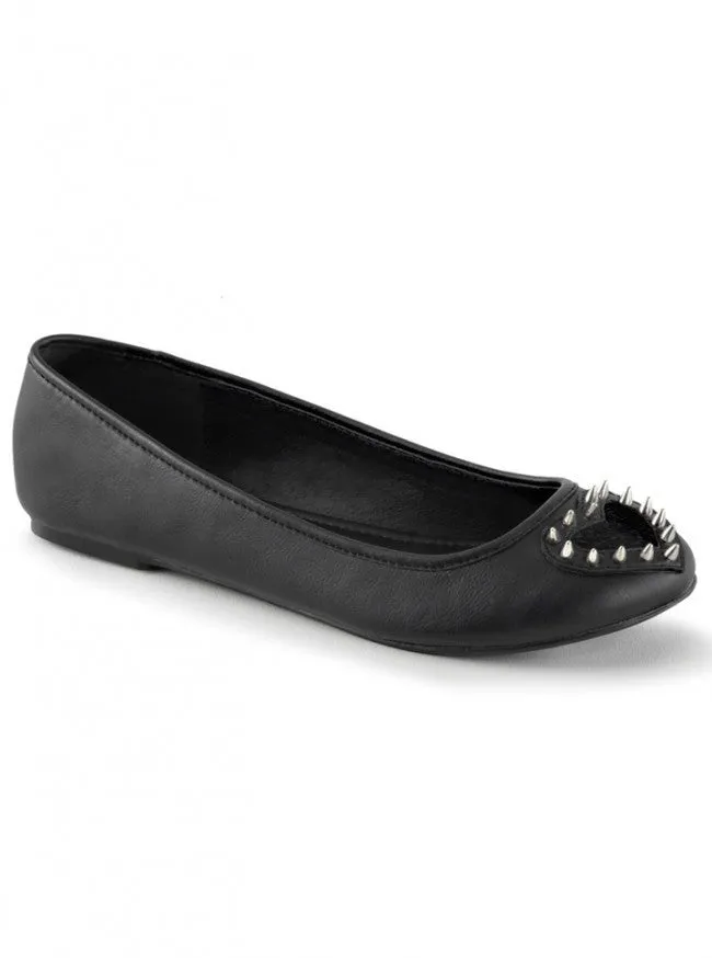 Women's Star Flats (Black/Pony Fur)